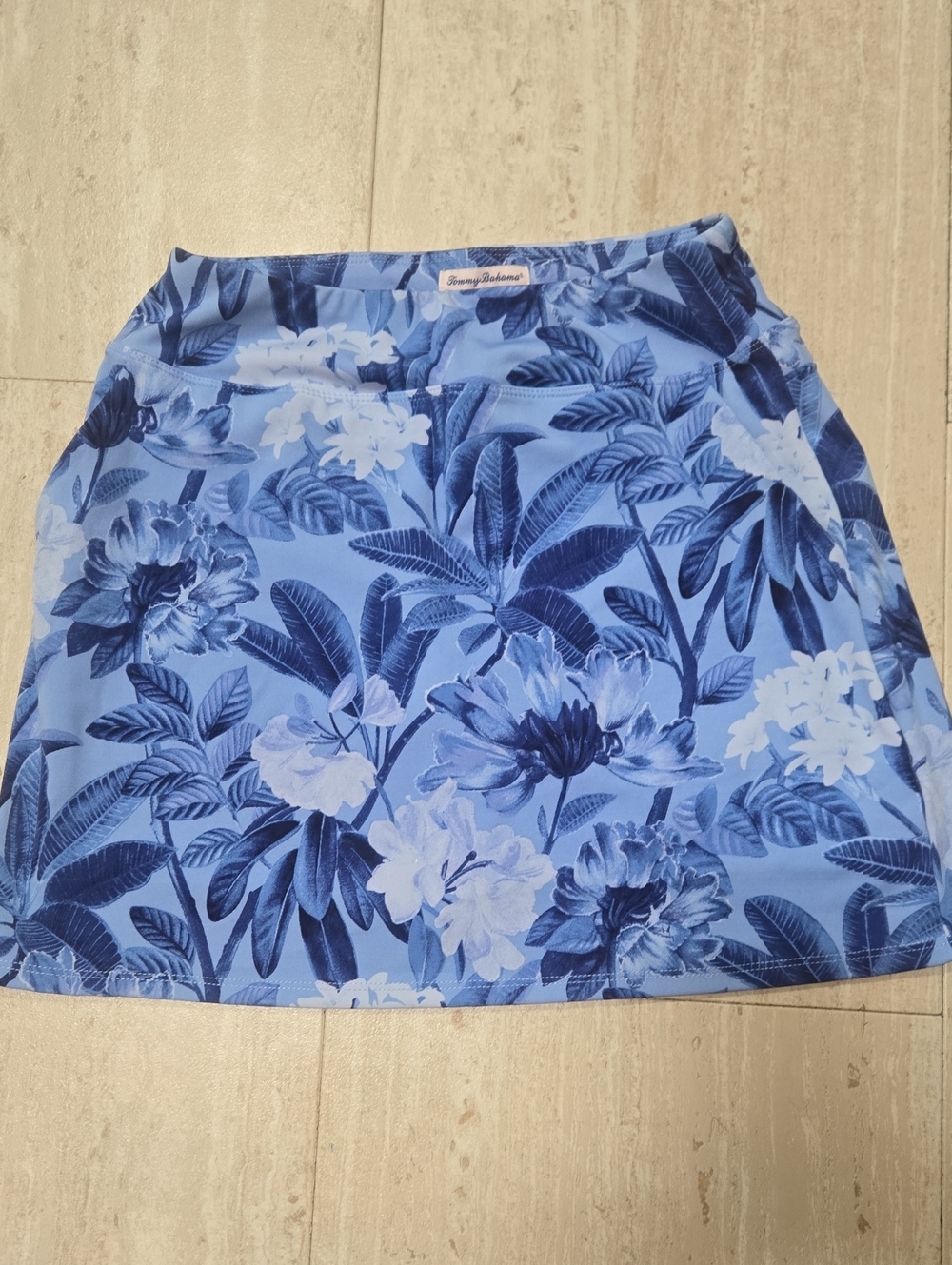 Tommy Bahama Everyday Active Blue Tropical Print Leisure Skort
